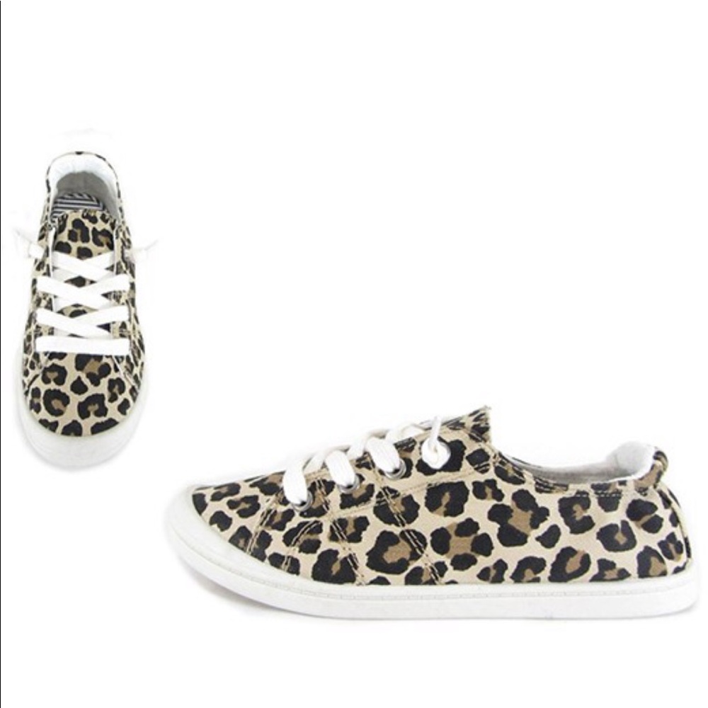 Leopard Slip On Comfy Sneakers - Picture 6 of 7